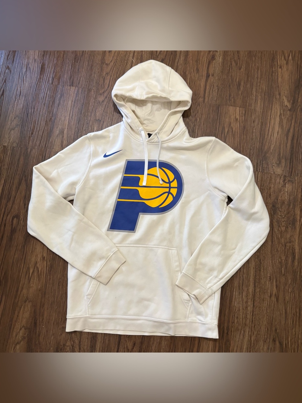 Indiana Pacers Nike NBA White Logo Pullover Hoodie Men’s M